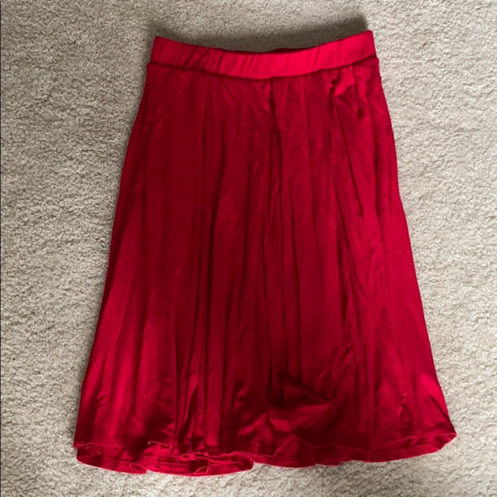 Red Lularoe Skirt